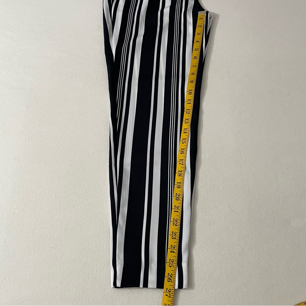 ZARA BASIC Striped Drawstring Pants - Picture 10 of 10